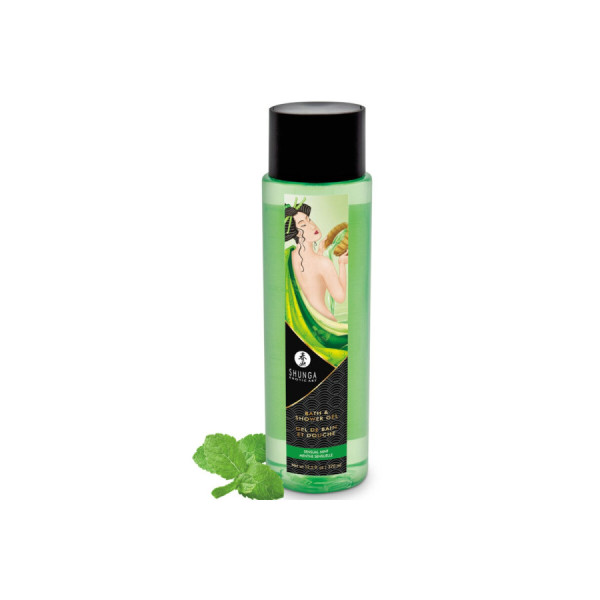 Gel de bain et douche menthe sensuelle Shunga 370  ml 